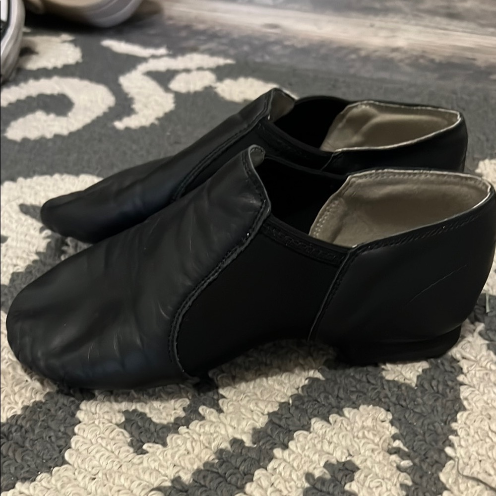 Black Leather Jazz/Dance Shoes
